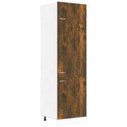 vidaXL Armadio per Frigo Rovere Fumo 60x57x207 cm in Legno ingegnerizzato