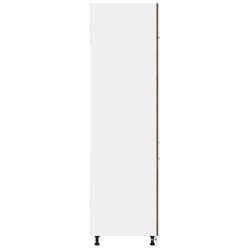 vidaXL Armadio per Frigo Rovere Fumo 60x57x207 cm in Legno ingegnerizzato