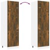 vidaXL Armadio per Frigo Rovere Fumo 60x57x207 cm in Legno ingegnerizzato