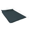 Materasso Gonfiabile ad Aria con Cuscino 130x190 cm Verde Scuro