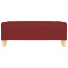 Panca Rosso Vino 100x35x41 cm in Tessuto