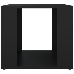 Comodino Nero 41x40x36 cm in Legno ingegnerizzato