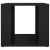 Comodino Nero 41x40x36 cm in Legno ingegnerizzato