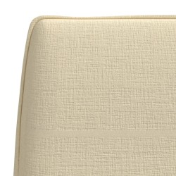 vidaXL Panca Crema 100x75x76 cm in Tessuto