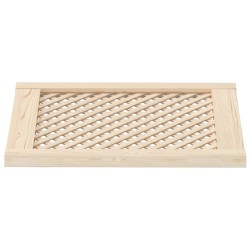 Ante con Design a Reticolo 2 pz 49,5x61,5 cm in Legno di Pino