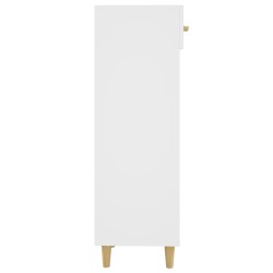 vidaXL Scarpiera Bianco Lucido 30x35x105 cm in Legno ingegnerizzato