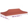 Tetto per Tendone per Feste 6x3 m Terracotta 270 g/m²