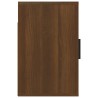 vidaXL Comodino a Muro Rovere Marrone 50x30x47 cm