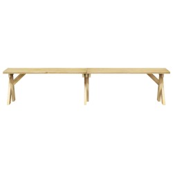 vidaXL Panchina da Giardino 220 cm in Legno di Pino Impregnato