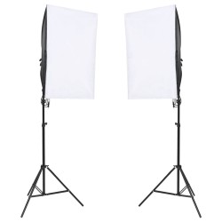 vidaXL Kit per Studio Fotografico con Set di Luci e Fondale