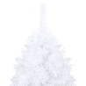 Albero di Natale Preilluminato con Palline Bianco 240 cm PVC