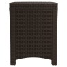 vidaXL Baule da Giardino 39x39x46 cm in Rattan PP Marrone