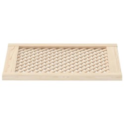 Ante con Design a Reticolo 2 pz 49,5x69 cm in Legno di Pino