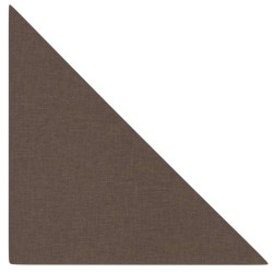 Pannelli Murali 12 pz Marrone 30x30 cm Tessuto 0,54 m²