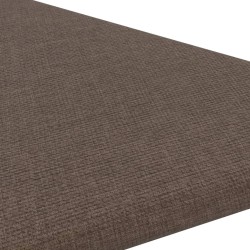 Pannelli Murali 12 pz Marrone 30x30 cm Tessuto 0,54 m²