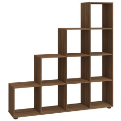 Libreria a Scala Rovere Marrone 142 cm in Legno ingegnerizzato