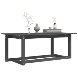 vidaXL Tavolino da Salotto Grigio 110x55x45 cm Legno Massello di Pino