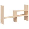 vidaXL Supporto per Monitor (39-72)x17x43 cm in Legno Massello di Pino