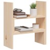 vidaXL Supporto per Monitor (39-72)x17x43 cm in Legno Massello di Pino