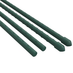 Supporti per Piante da Giardino 30 pz Verde 150 cm Acciaio