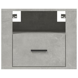 vidaXL Comodino a Muro Grigio Cemento 50x36x40 cm