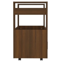 vidaXL Carrello da Cucina Rovere Marrone 60x45x80 cm Legno ingegnerizzato