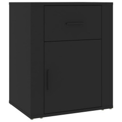 vidaXL Comodino Nero 50x36x60 cm in Legno ingegnerizzato