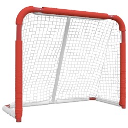 Porta da Hockey Rossa e Bianca 137x66x112 cm in Poliestere