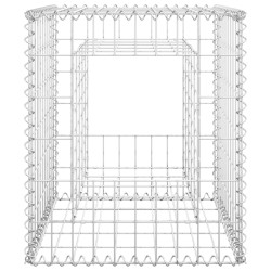 vidaXL Cesto a Gabbione a Torre 50x50x60 cm in Ferro