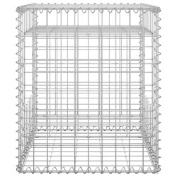 vidaXL Cesto a Gabbione a Torre 50x50x60 cm in Ferro