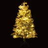 Albero di Natale Innevato con LED e Pigne 150 cm in PVC e PE