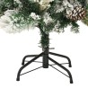 Albero di Natale Innevato con LED e Pigne 150 cm in PVC e PE