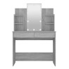 Toeletta con LED Grigio Sonoma 96x40x142 cm