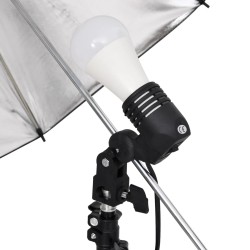 vidaXL Kit per Studio Fotografico con Set di Luci e Fondale