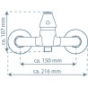 SCHÜTTE Miscelatore da Doccia ATHOS PLUS Cromato