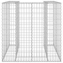 vidaXL Gabbione per Bidoni in Acciaio Zincato 110x100x110 cm