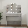 Toeletta con LED Grigio Cemento 96x40x142 cm