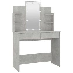 Toeletta con LED Grigio Cemento 96x40x142 cm