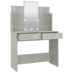 Toeletta con LED Grigio Cemento 96x40x142 cm