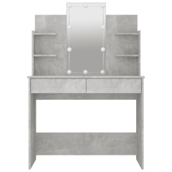 Toeletta con LED Grigio Cemento 96x40x142 cm