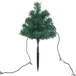 Sentiero Alberi di Natale 6 pz con LED Multicolore 45 cm PVC