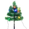 Sentiero Alberi di Natale 6 pz con LED Multicolore 45 cm PVC