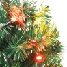 Sentiero Alberi di Natale 6 pz con LED Multicolore 45 cm PVC