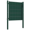 Cancello per Recinzione in PVC e Acciaio 100x81 cm Verde