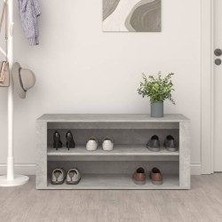 vidaXL Scarpiera Grigio Cemento 100x35x45 cm in Legno ingegnerizzato