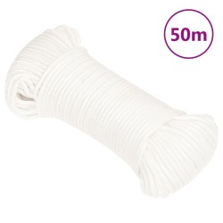 Corda Nautica Completamente Bianca 4 mm 50 m in Polipropilene