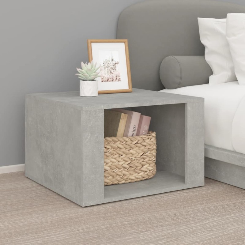 vidaXL Comodino Grigio Cemento 57x55x36 cm in Legno ingegnerizzato