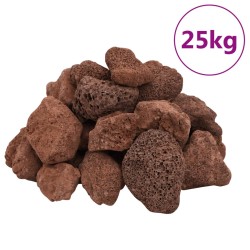 Rocce Vulcaniche 25 kg Rosse 5-8 cm