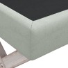 vidaXL Sgabello Portaoggetti Grigio chiaro 45x45x49 cm in Velluto