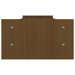 vidaXL Supporto per Monitor Miele 100x27x15 cm Legno Massello di Pino